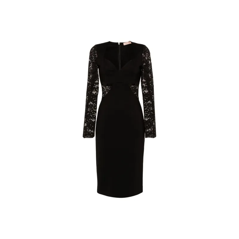 TWINSET MILANO SS24 Long-Sleeved Dresses Women's Black-0