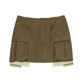 THE SEA LIFE Casual Short Skirts Women's Tea Brown