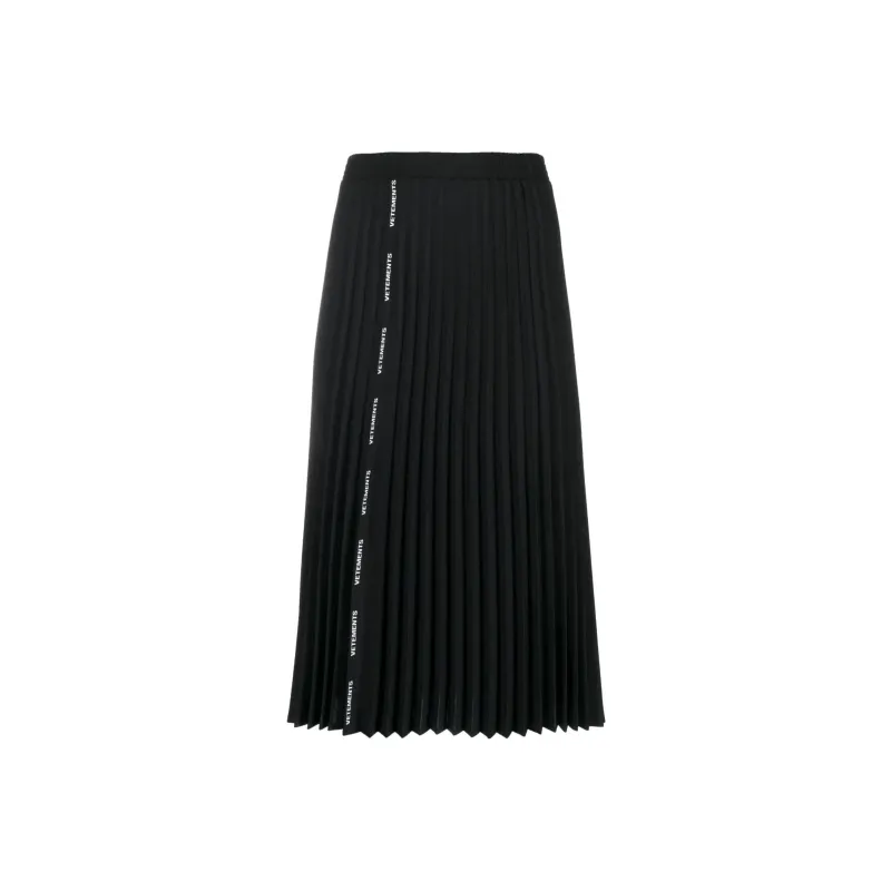 Vetements Knee length Pleated Skirt-0