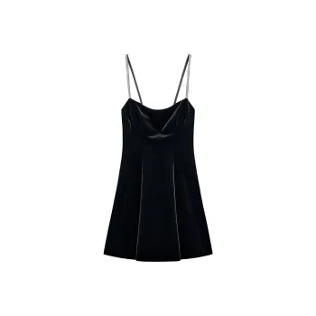 ZARA Halloween Limited Edition Series Slip Dresses Women's Black