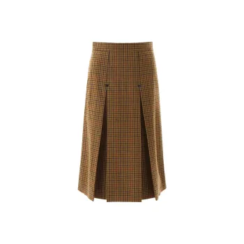 CELINE Casual Long Skirts Women's Yellow