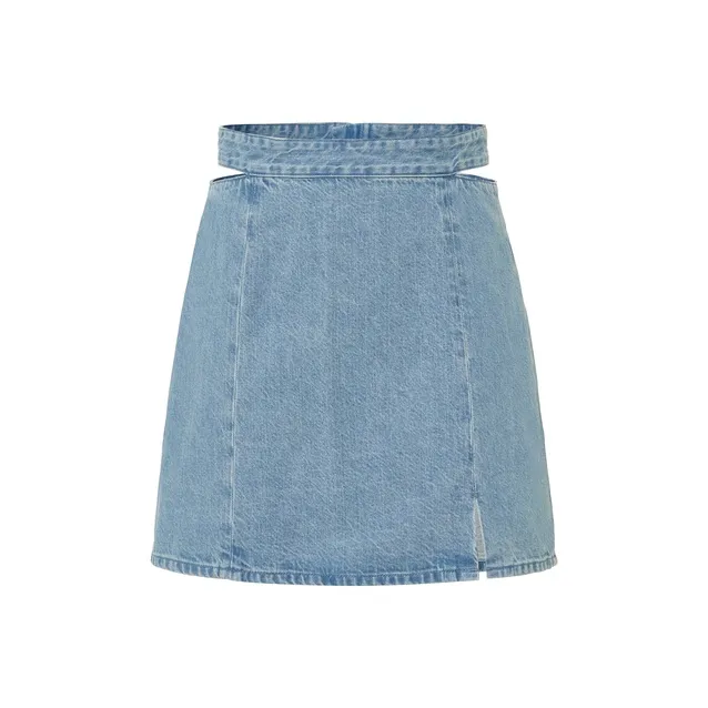 MOCO Denim Short Skirts Women's Denim Light Blue-0