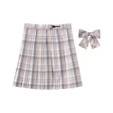 Pink Skirt+Boxer Bow Ties