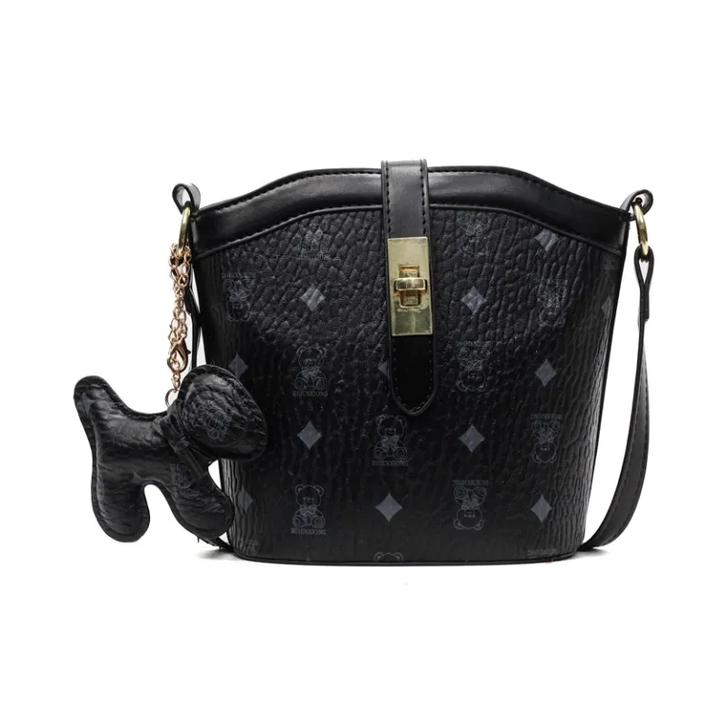 TOUTSEUL YOLO PU Shoulder Bag Women's White & Brown/White & Black/Black & Pink/Brown-10
