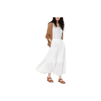 UNIQLO Casual Long Skirts Women's White