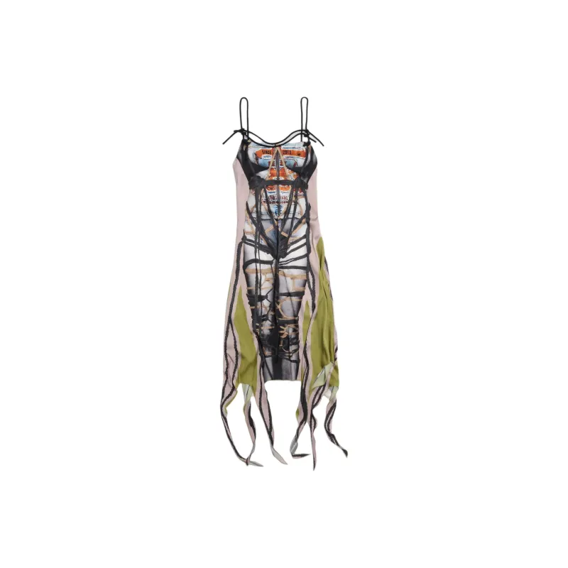 Y/Project Bondage print Midi Dress-0