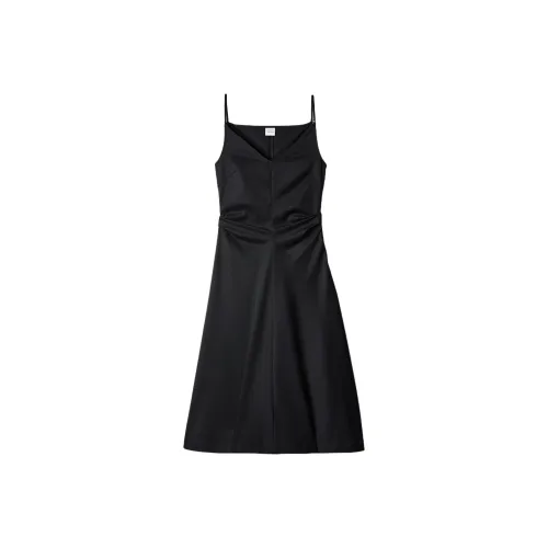 CALVIN KLEIN Slip Dresses Europe Version Women's Black