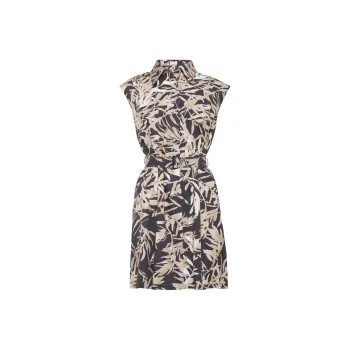 Brunello Cucinelli Graphic Printed Midi Sleeveless Dress