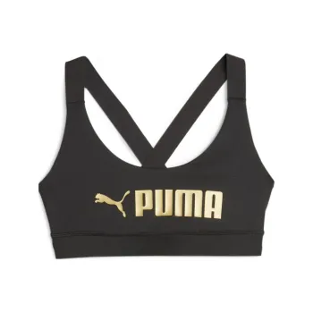 PUMA Mid Impact Fit Bra Sports Underwear Women's Black