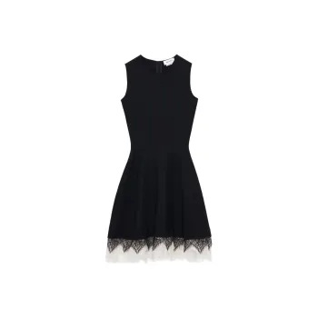 Alexander McQueen Cobweb lace Mini Dress