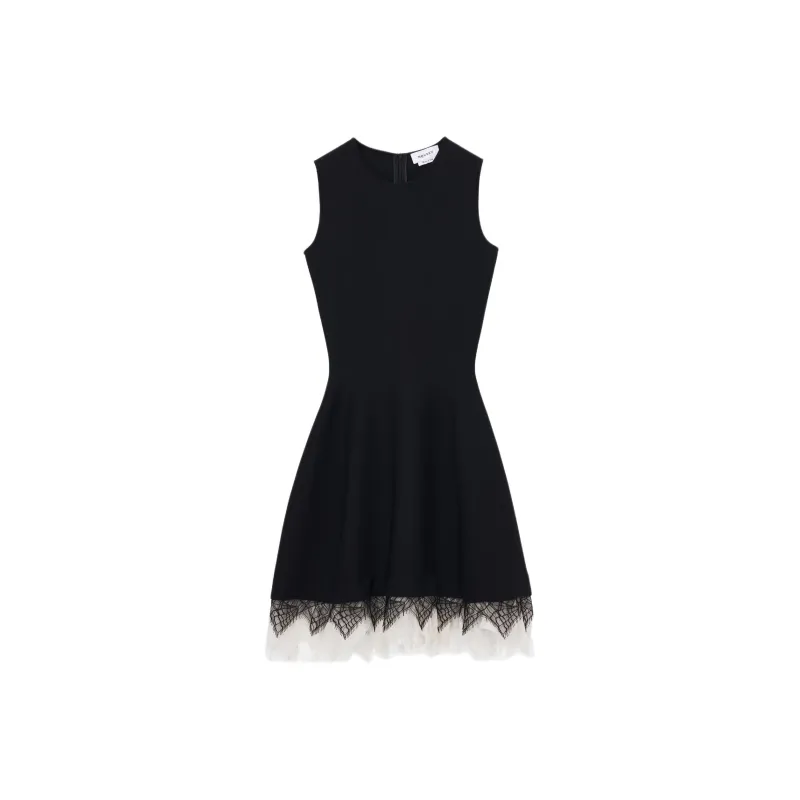 Alexander McQueen Cobweb lace Mini Dress-0