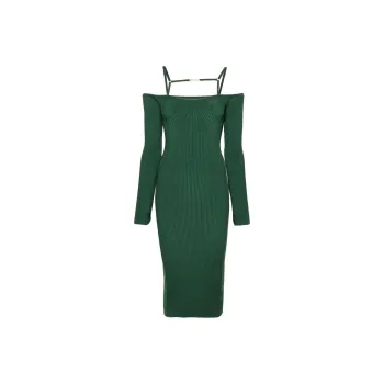 Jacquemus Long-Sleeved Dresses Women's Dark Green