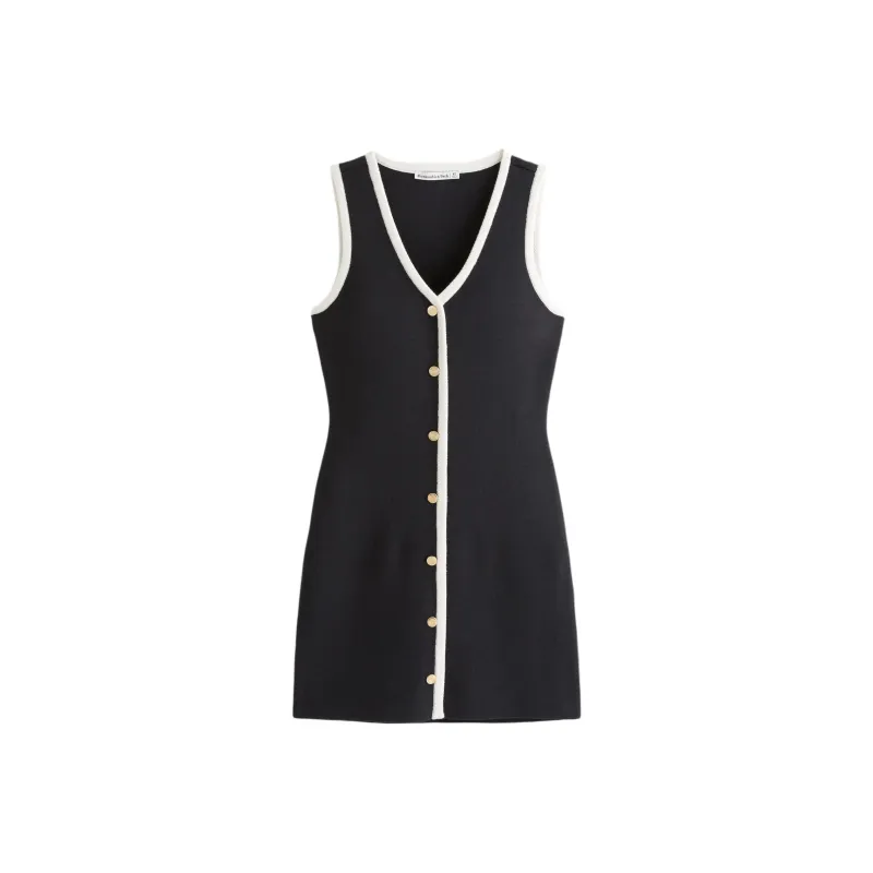 Abercrombie＆Fitch Sleeveless Dress Women's Black-0