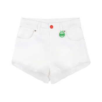 GCDS Denim Shorts Women's White