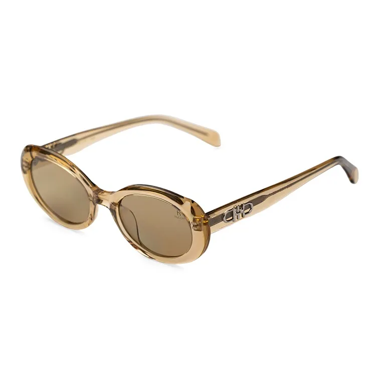 HELEN KELLER Plate Frame Cat Eye Sunglasses Unisex-6