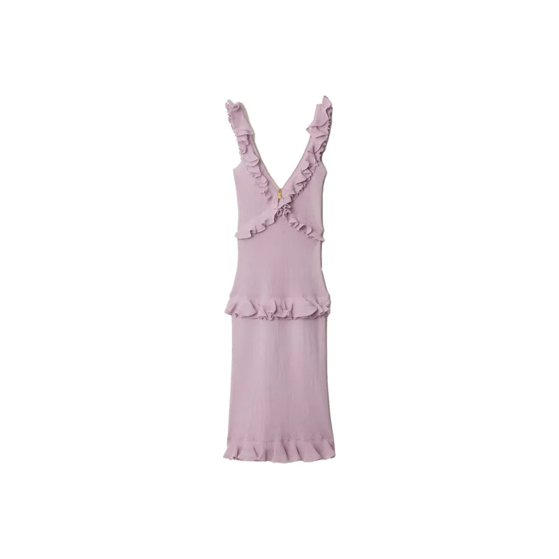 Burberry SS25 Sleeveless Dress Women's Purple-0