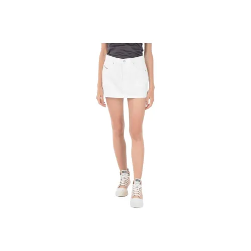 DIESEL Denim Short Skirts Women's White