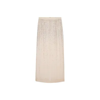 ZARA Casual Long Skirts Women's Cinnamon Skin