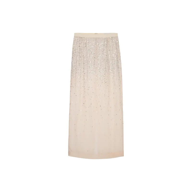 ZARA Casual Long Skirts Women's Cinnamon Skin-0