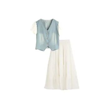 Hang Yi Court Skirt Set Women's Image Color