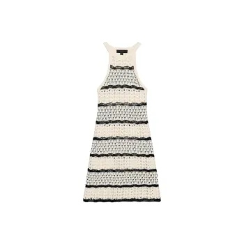 ZARA Slip Dress Women's Raw White