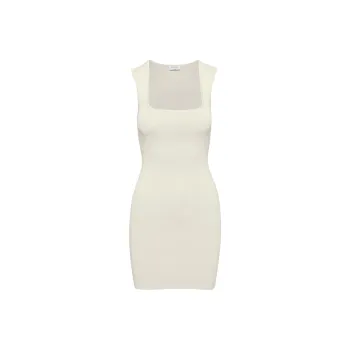 ARITZIA Babaton Mendieta Sculpt Knit Dress Sleeveless Dress Women's Matte Pearl/Matte Pearl