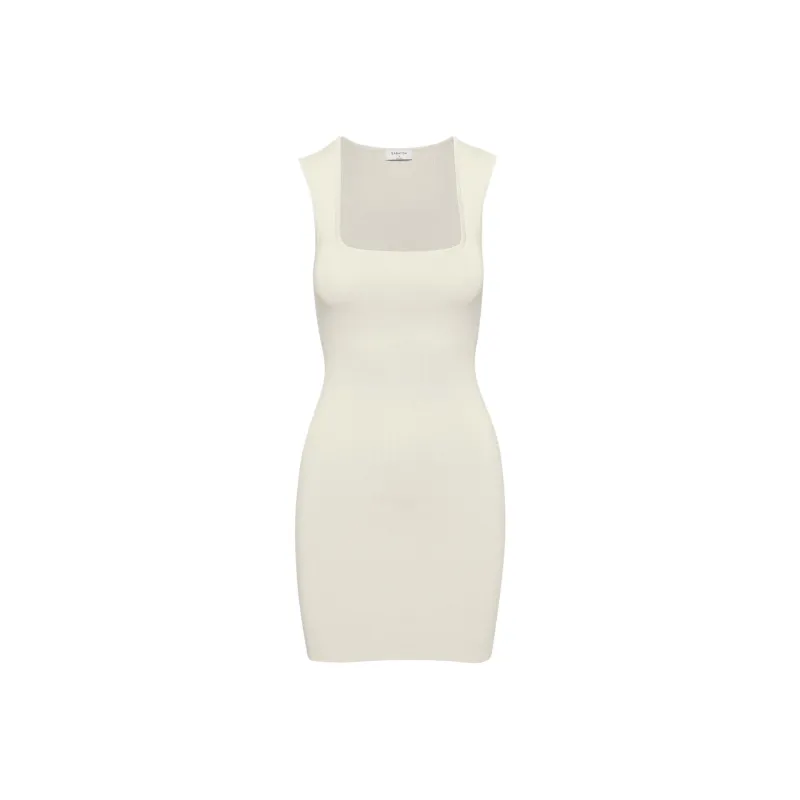 ARITZIA Babaton Mendieta Sculpt Knit Dress Sleeveless Dress Women's Matte Pearl/Matte Pearl-0