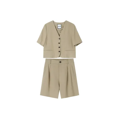 JESSYLINE Casual Suit Women's Khaki