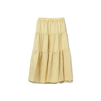 Beams Casual Long Skirts Women's Yellow