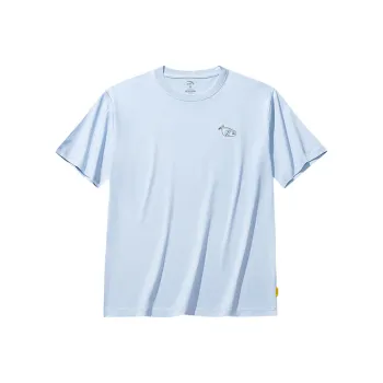 Anta x HAIBAOKANKAN,LIANMINGKUAN Life Collection T Shirt Unisex Aqua Sky Blue