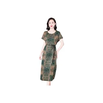 Yi Mengyuan Silk Short Sleeved Dress Women's