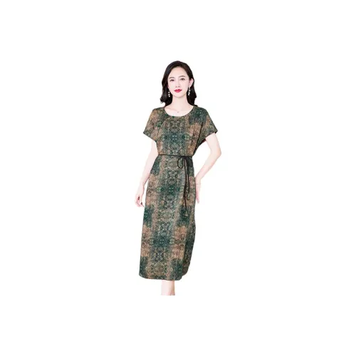 Yi Mengyuan Silk Short Sleeved Dress Women's