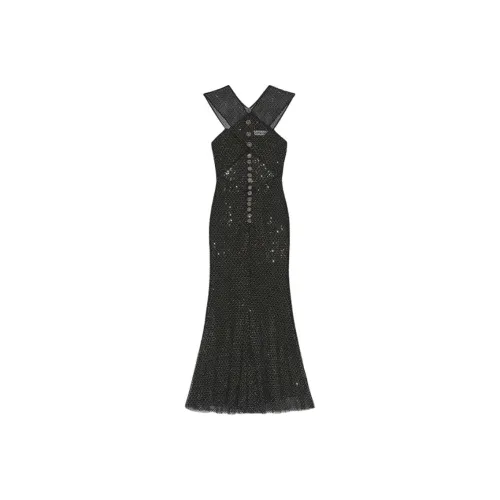 Self-portrait Rhinestone-embellished Mesh Midi Dress