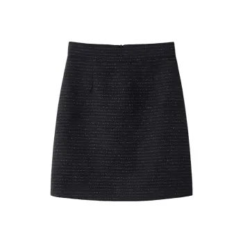 TKY SHOP Casual Short Skirts Women's Elegant Black