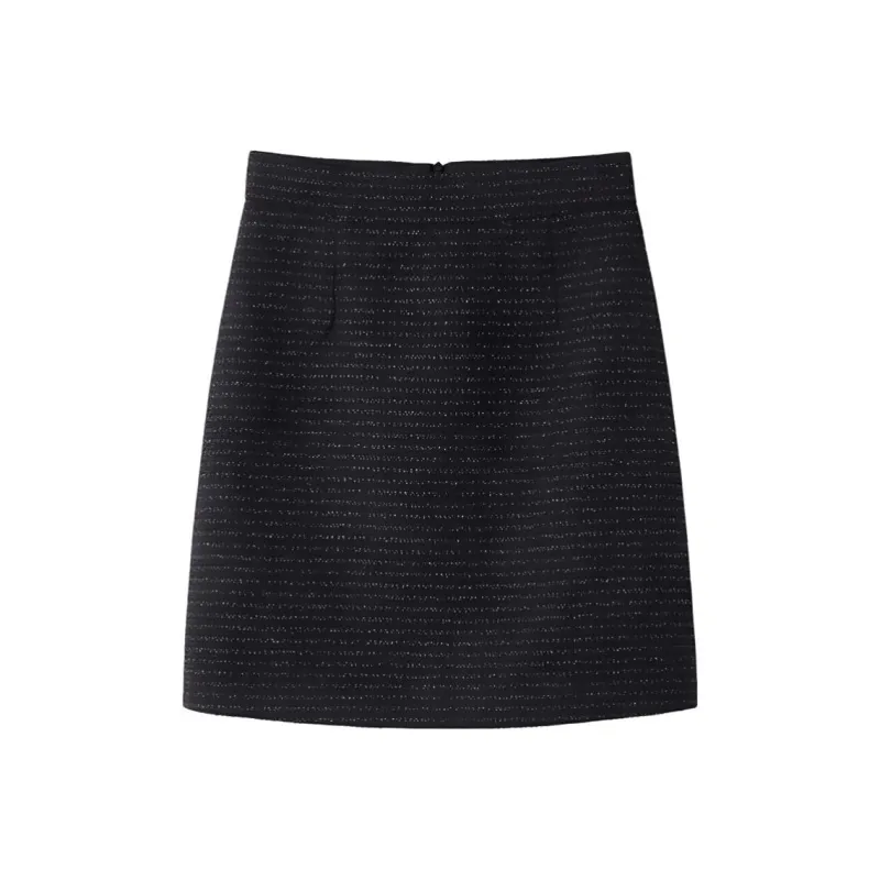 TKY SHOP Casual Short Skirts Women's Elegant Black-0