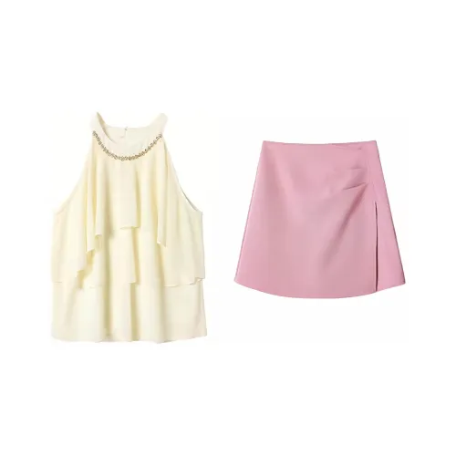 Qiu Meatyao N ONE Skirt Set Womens Black White Women's