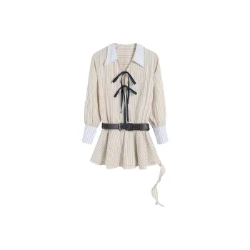 Incolore Long Sleeved Dress Women's Apricot
