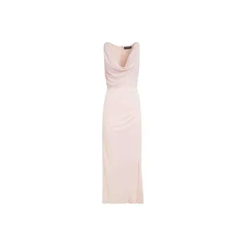 DAVID KOMA Rhinestone-embellished Ruched Gown