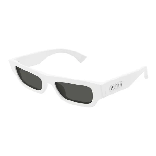 GUCCI Recycled Acetate Rectangular Sunglasses Men's White