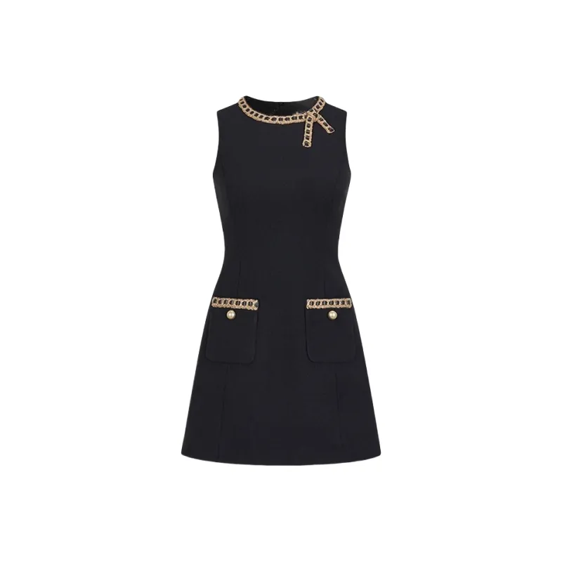 Dear Zhazha Sleeveless Dress Women's Black-0
