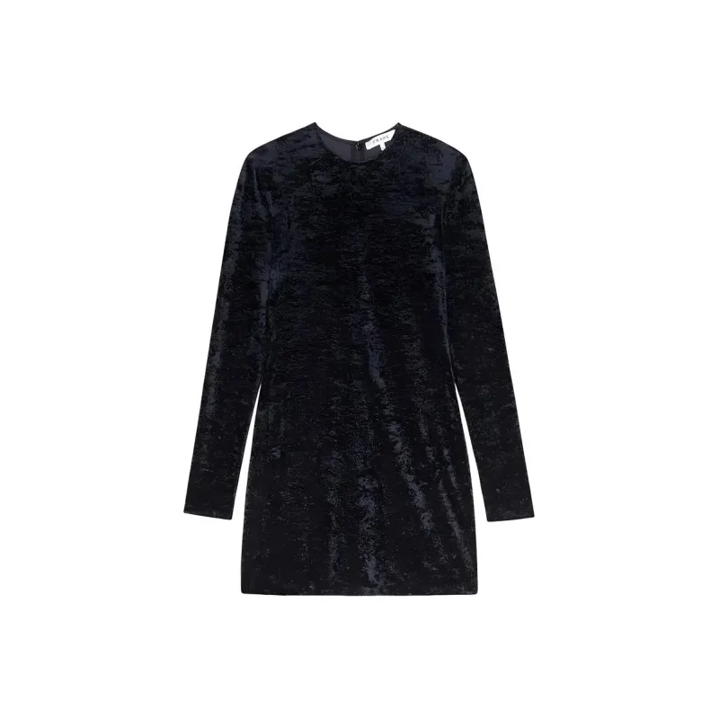 FRAME Long Sleeved Dress Women's Black-0