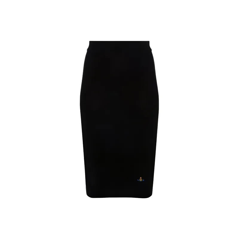 Vivienne Westwood Bea Logo Embroidered Midi Skirt-0