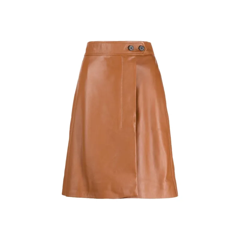 Paul Smith Casual Short Skirts Women's Dark Brown-0