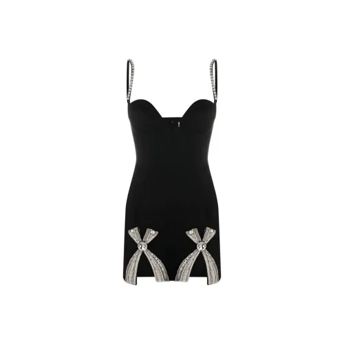 AREA Slip Dresses Women's Black