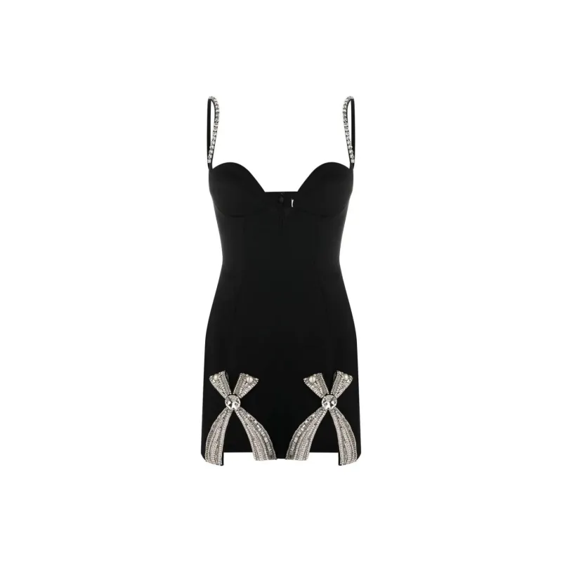 AREA Slip Dresses Women's Black-0