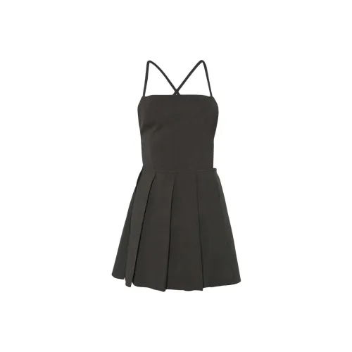 LOW CLASSIC Pleated Open back Minidress