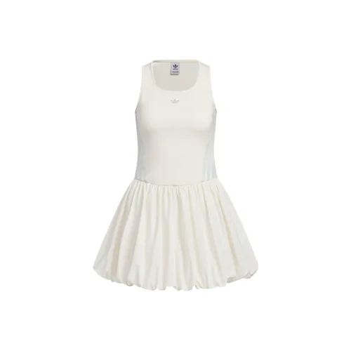 Adidas Originals BUBBLE DRESS Sleeveless Dress Women
s Pink White