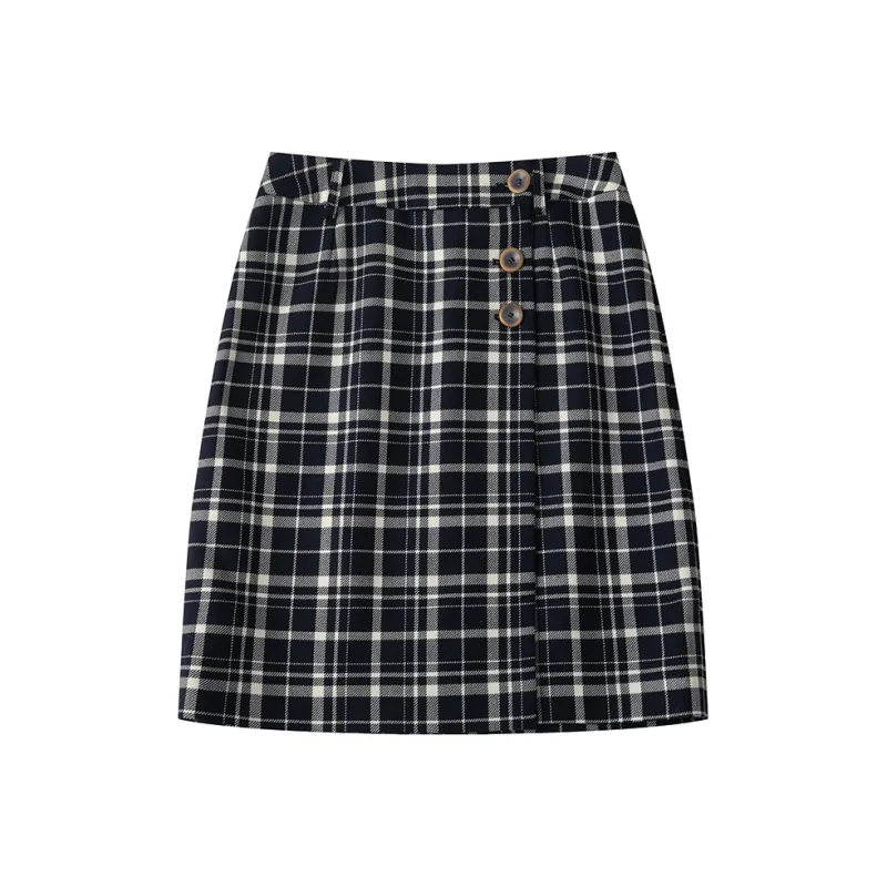 CYCLE DOCUMENT Casual Short Skirts Women's Navy Blue-0