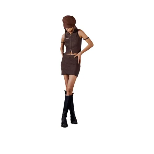VICTORIA ALLEN Skirt Set Women's Coffee