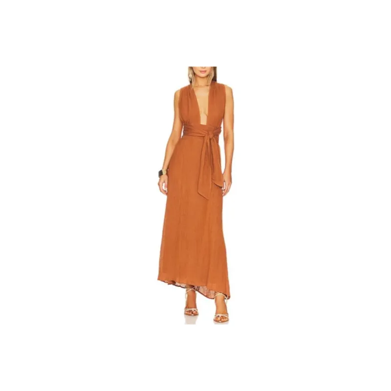 FAITHFULL THE BRAND Sleeveless Dress Women's Orange-0
